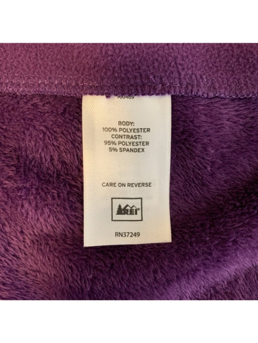 REI Womens XL Fleece Jacket Zip Pockets Fuzzy Purple Outdoor Spring - Picture 9 of 15